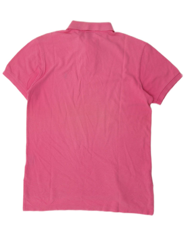 Polo Ralph Lauren Mens Custom Fit Camisa Pólo Médio Algodão Rosa
