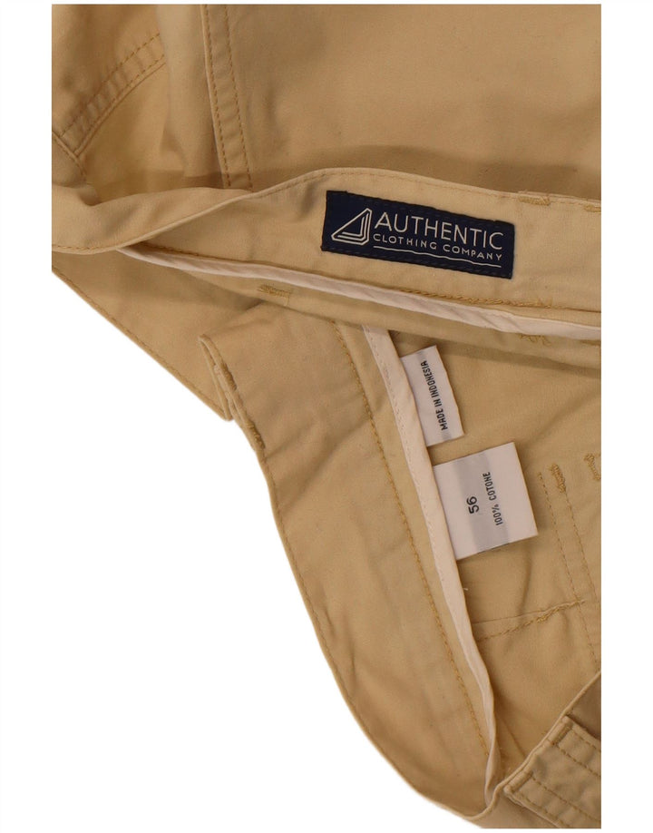 Shorts Chino Masculino Vintage IT 56 3XL W38 Algodão Bege