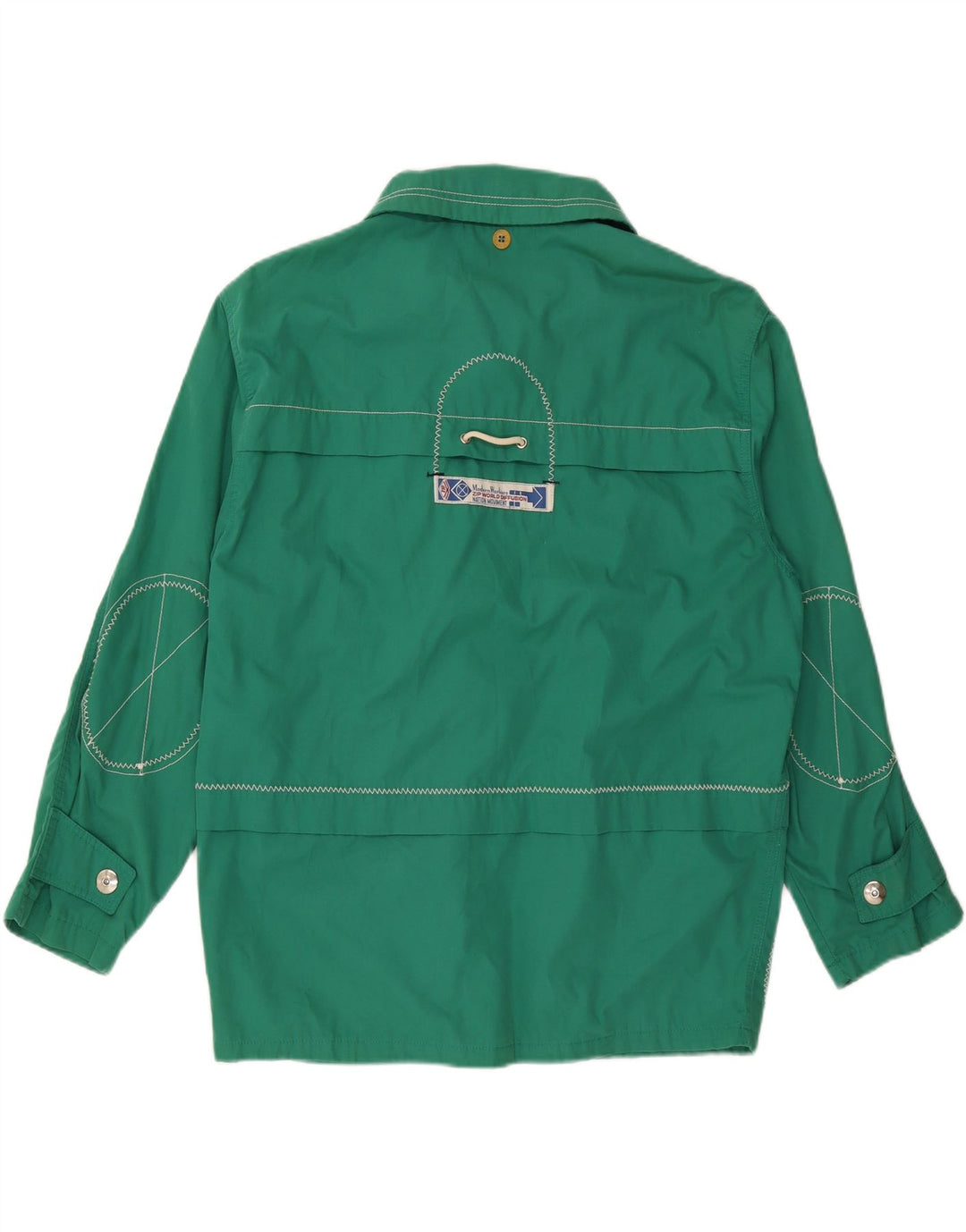 Jaqueta utilitária masculina ZIP UK 40 grande verde