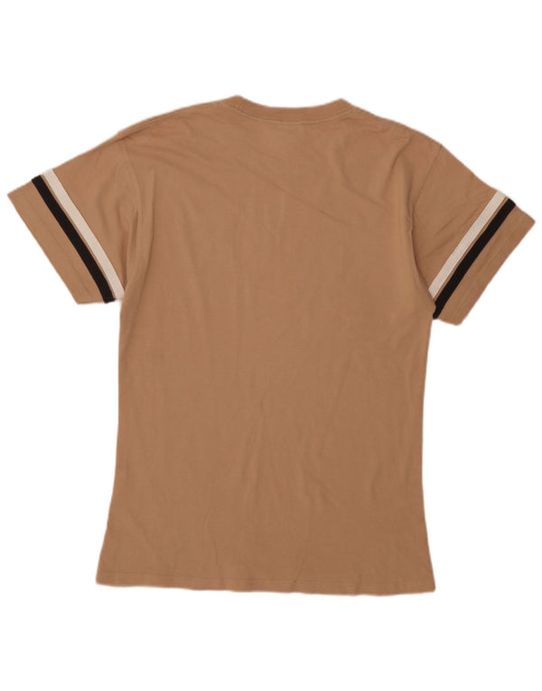Camiseta Nike masculina gráfica Top pequeno algodão bege