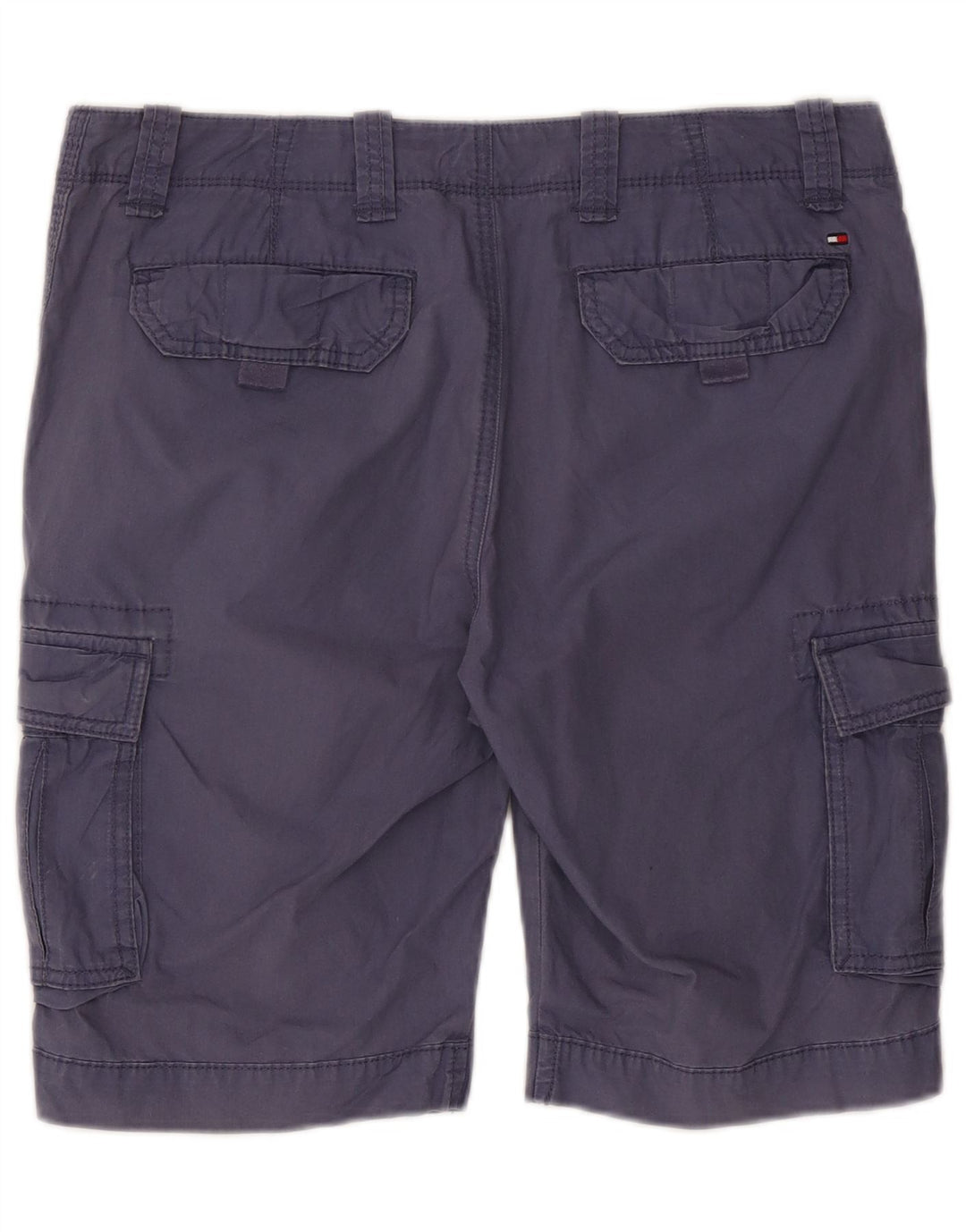 Tommy Hilfiger Mens Cargo Shorts W33 Médio Algodão Azul Marinho