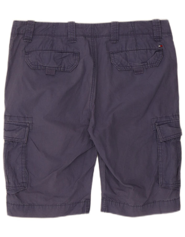 Tommy Hilfiger Mens Cargo Shorts W33 Medium Navy Blue Cotton