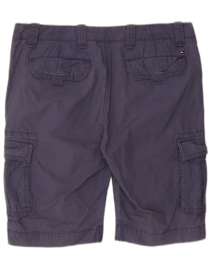 Tommy Hilfiger Mens Cargo Shorts W33 Médio Algodão Azul Marinho