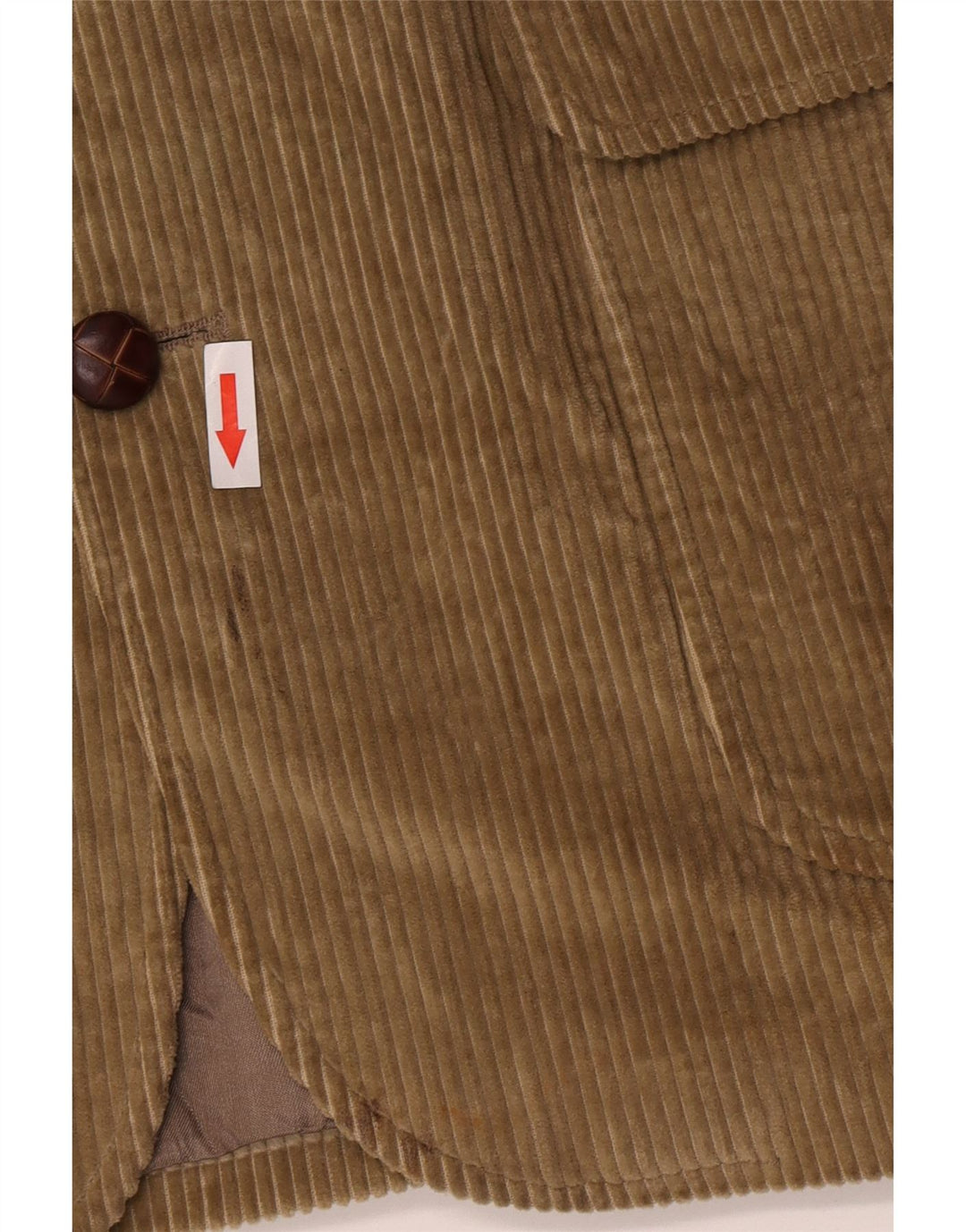 Orvis Jaqueta blazer masculina de veludo cotelê com 2 botões Reino Unido 42 XL bege