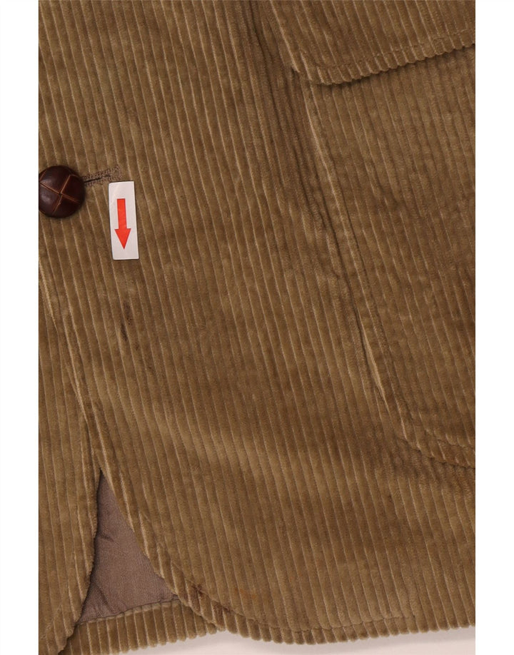 Orvis Jaqueta blazer masculina de veludo cotelê com 2 botões Reino Unido 42 XL bege