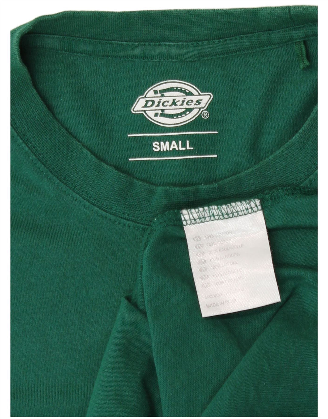 Camiseta gráfica masculina Dickies Top pequeno de algodão verde