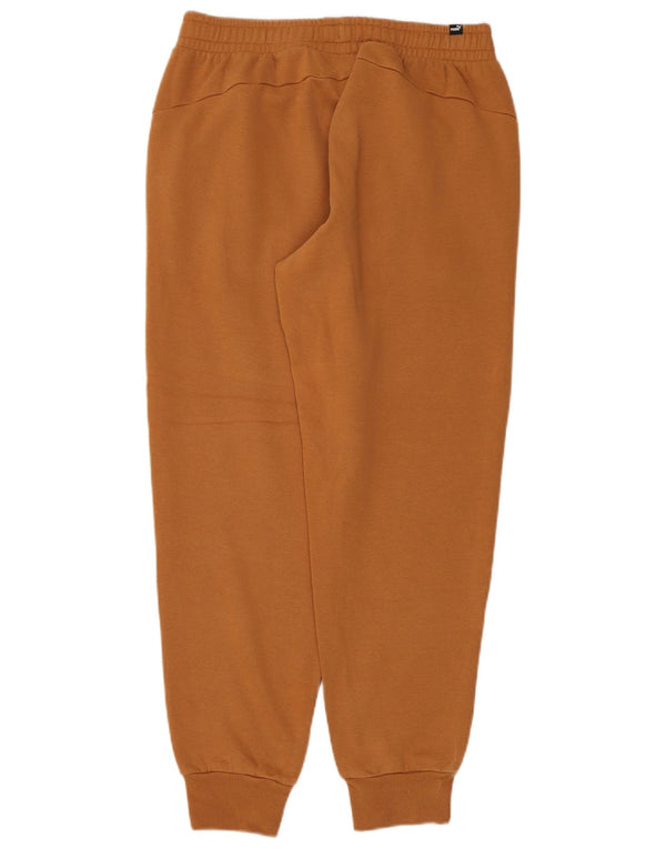 Calça esportiva masculina Puma Joggers grande algodão marrom