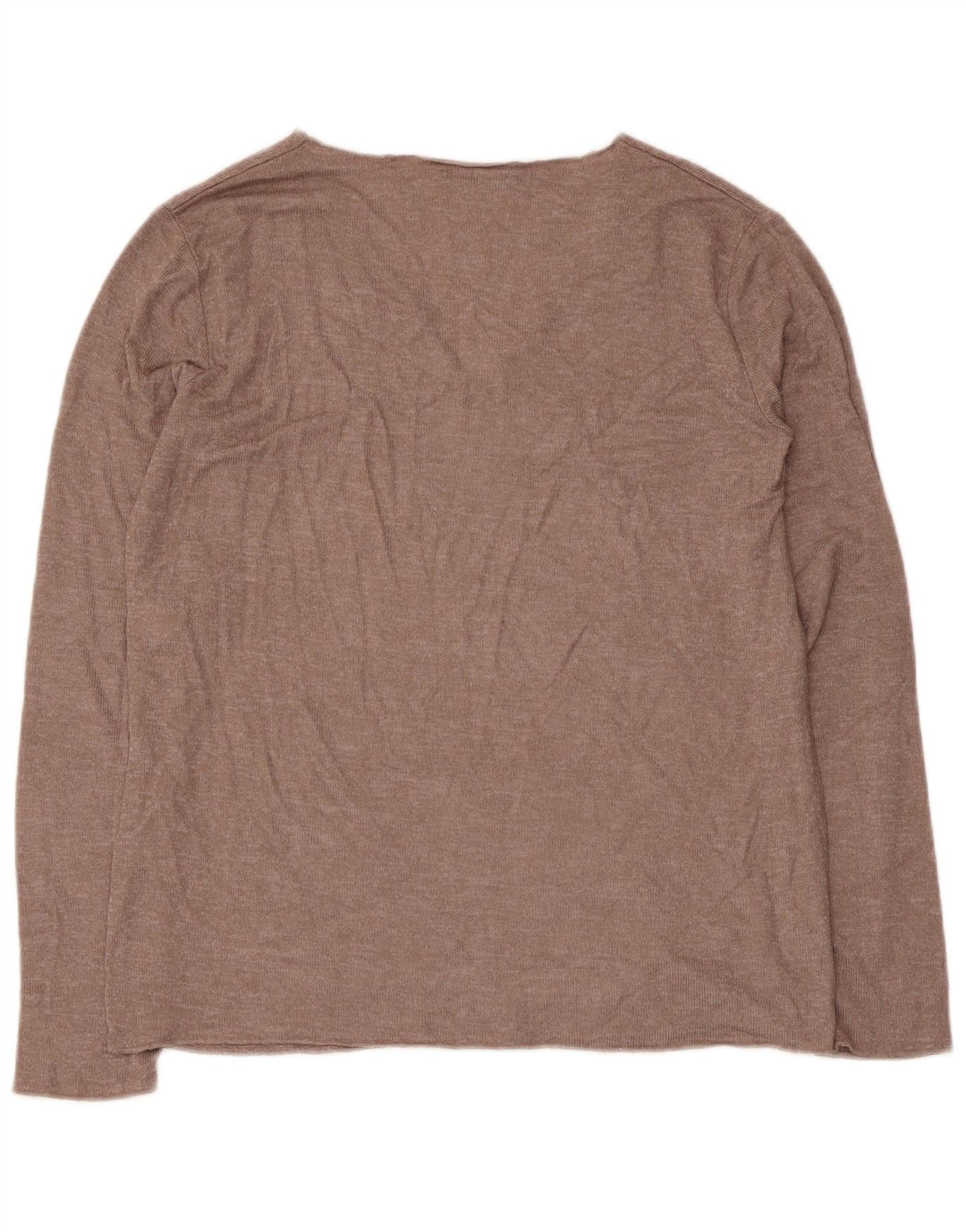 Blusa feminina Zara Top UK 14 grande viscose marrom