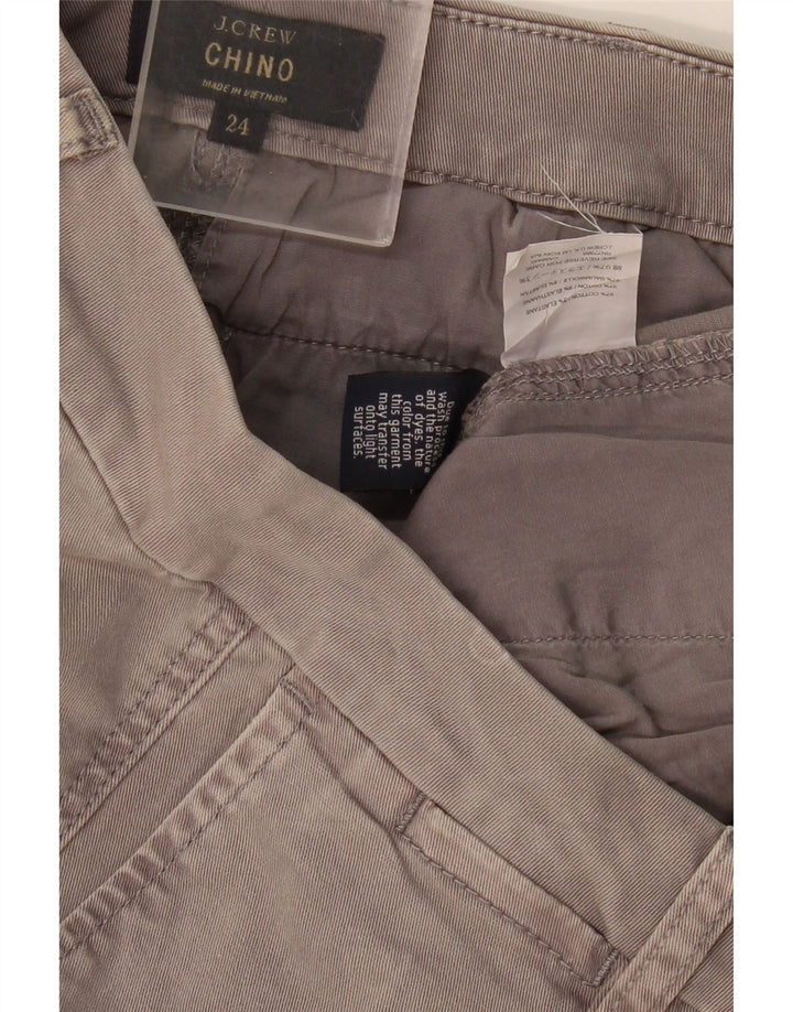 J. CREW Womens Slim Chino Trousers W24 L24 Grey Cotton Vintage J. Crew and Second-Hand J. Crew from Messina Hembry 