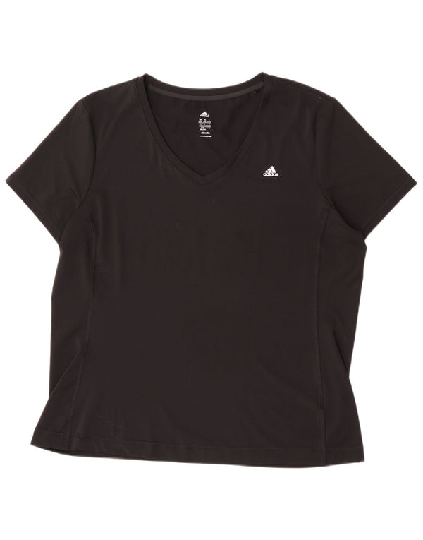 Camiseta Adidas Climalite Feminina Top UK 24/26 2XL Preto