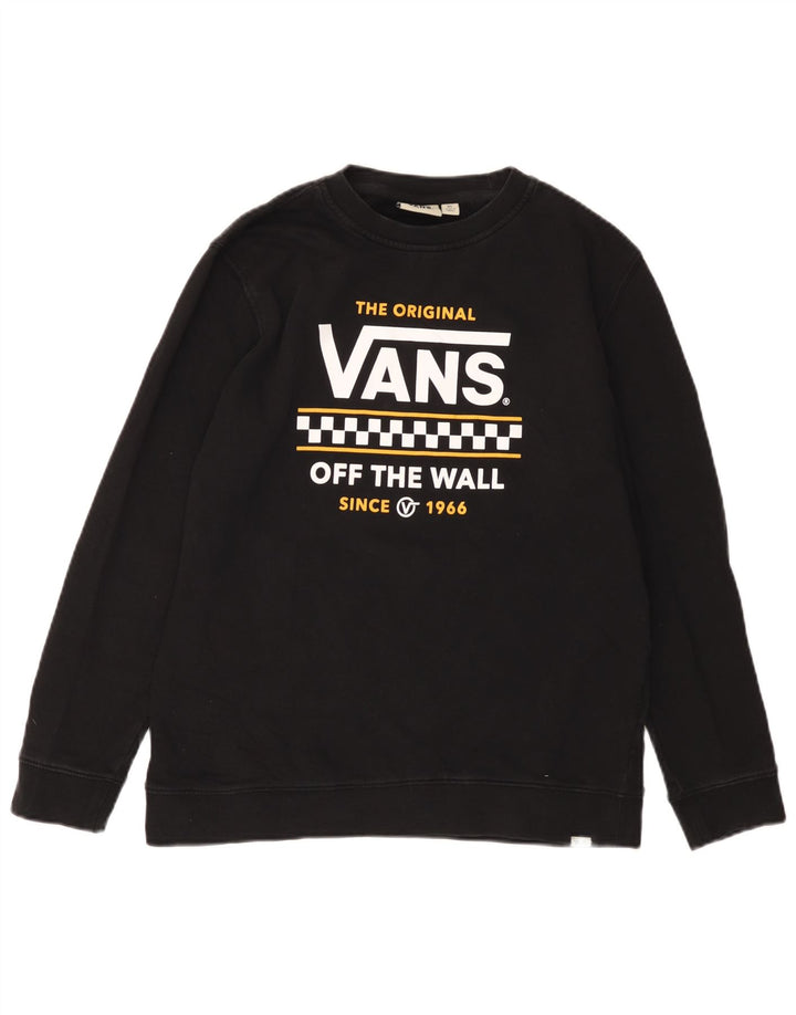 VANS Womens Off The Wall Graphic Moletom Jumper UK 18 XL Preto Algodão