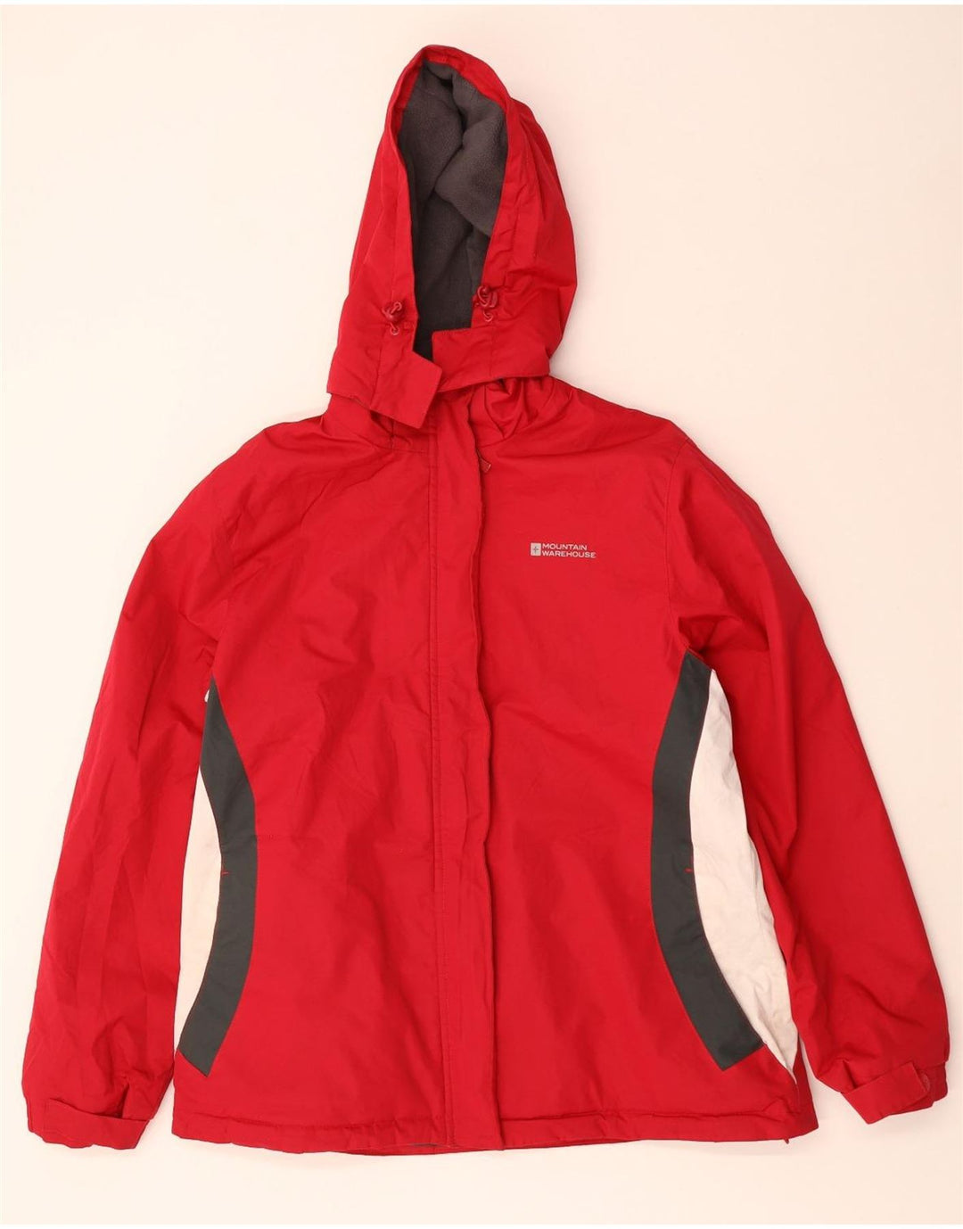 Jaqueta corta-vento feminina com capuz Mountain Warehouse UK 18 XL vermelha