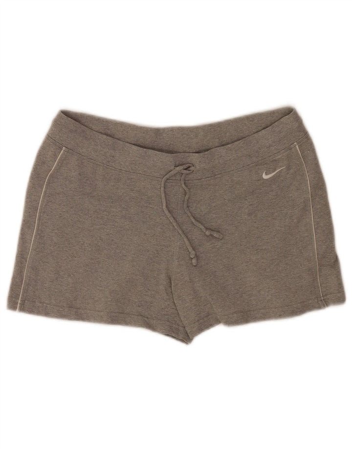 Shorts esportivos regulares femininos Nike UK 10/12 cinza médio