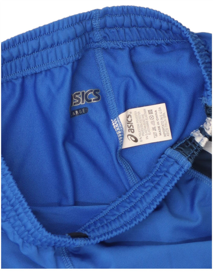 Asics Mens Sport Shorts Grande Azul Colourblock Poliéster