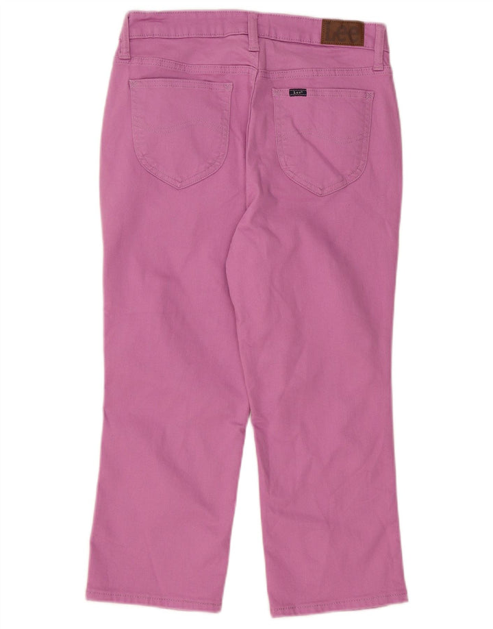 Lee Womens Capri Jeans US 6 Médio W30 L22 Algodão Roxo