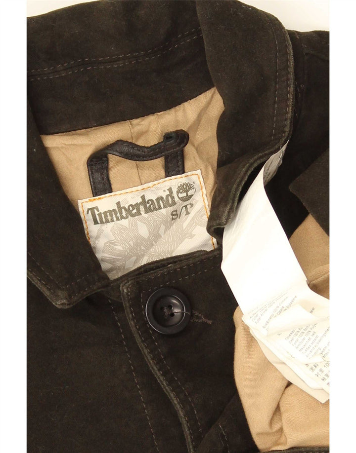 Jaqueta corta-vento masculina Timberland UK 36 pequeno algodão cáqui
