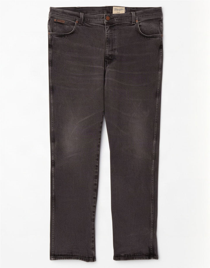 Wrangler Masculino Texas Straight Jeans W40 L34 Cinza Algodão