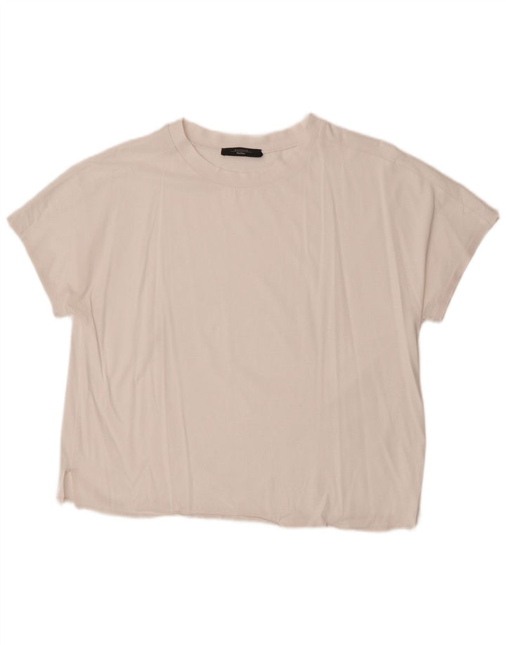 Max Mara Camiseta feminina de fim de semana Top UK 16 Grande Branco