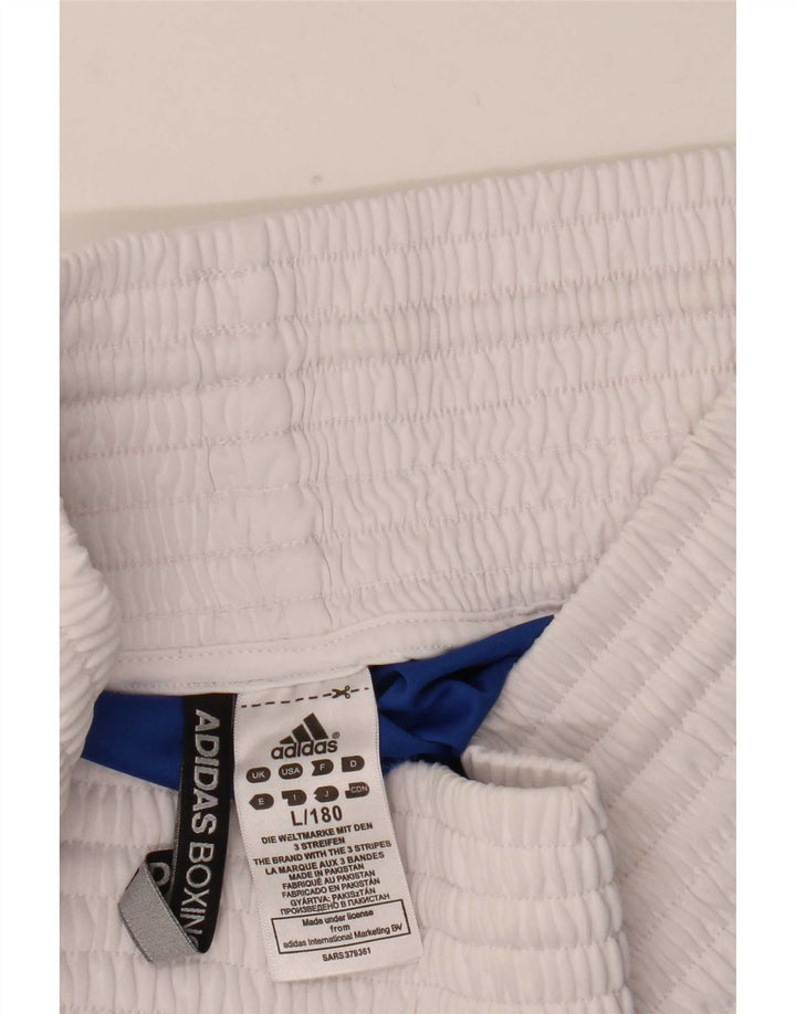Adidas Mens Boxing Sport Shorts Grande Azul Colorblock Poliéster