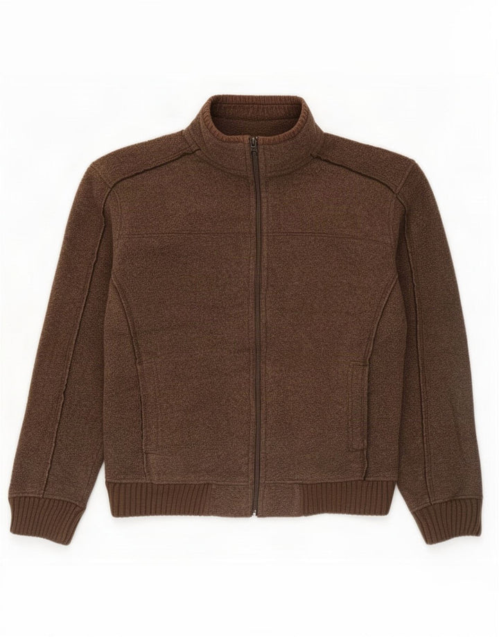 Jaqueta masculina de agasalho Marks & Spencer Blue Harbor marrom médio
