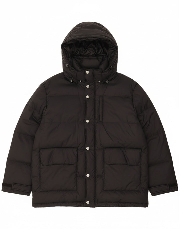 Jaqueta masculina acolchoada com capuz INVICTA UK 42 XL poliéster preto