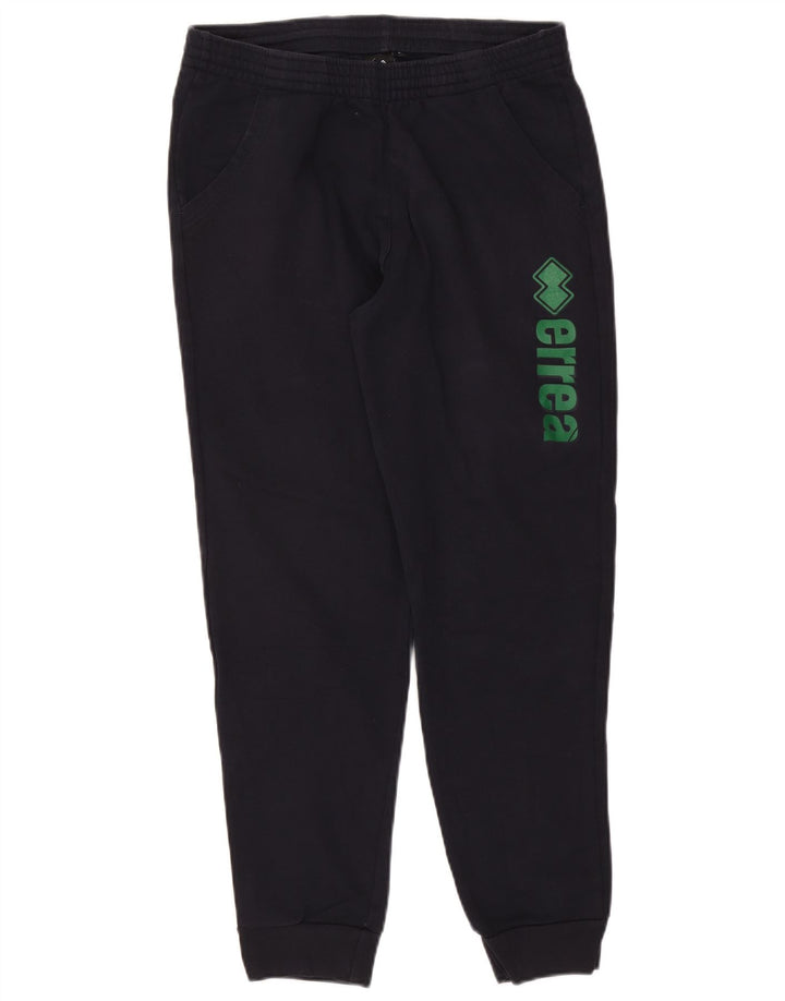 Calça esportiva masculina Errea com estampa gráfica e jogging grande azul marinho