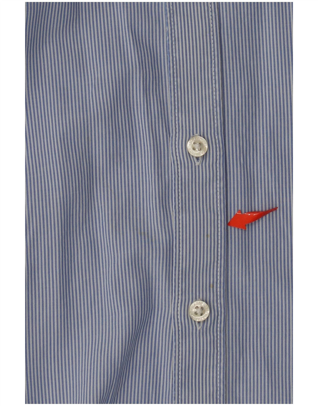 Camisa masculina NAPAPIJRI Urban Fit XL algodão listrado azul