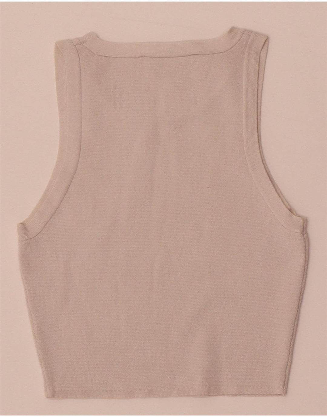 Zara Womens Crop Vest Top UK 4 XS Viscose Branca