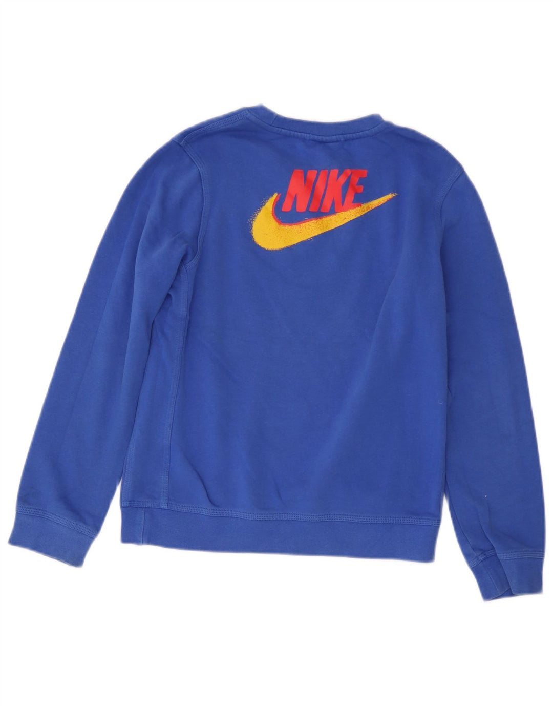 Suéter gráfico Nike Boys Graphic 12-13 anos grande algodão azul