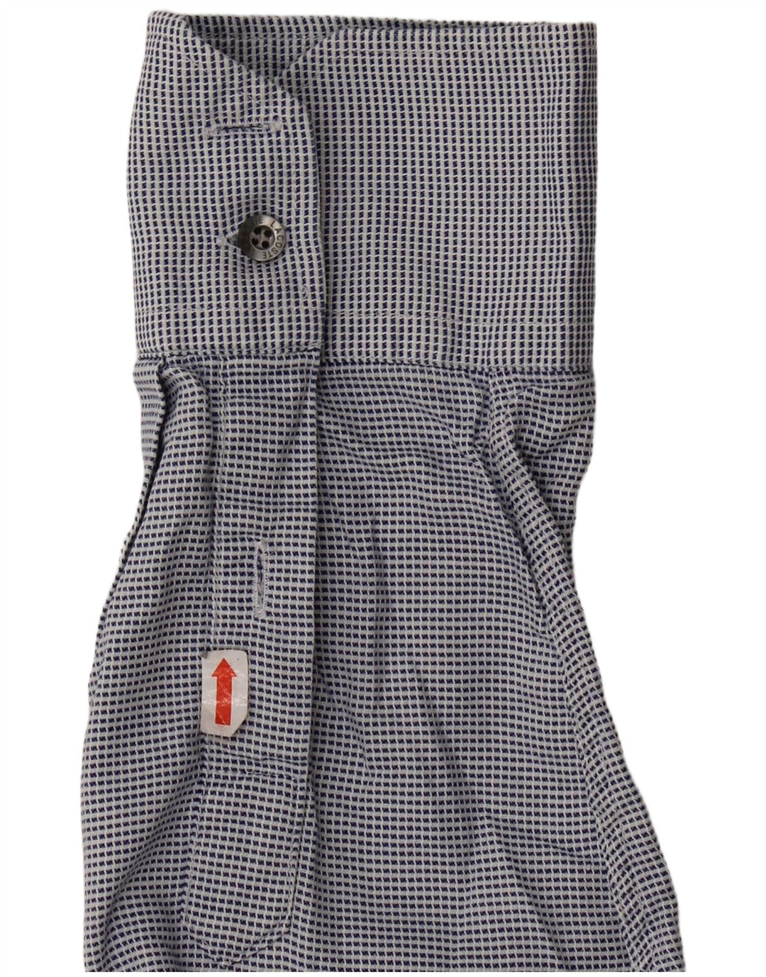 Camisa xadrez masculina Lacoste tamanho 40 médio azul houndstooth algodão clássico