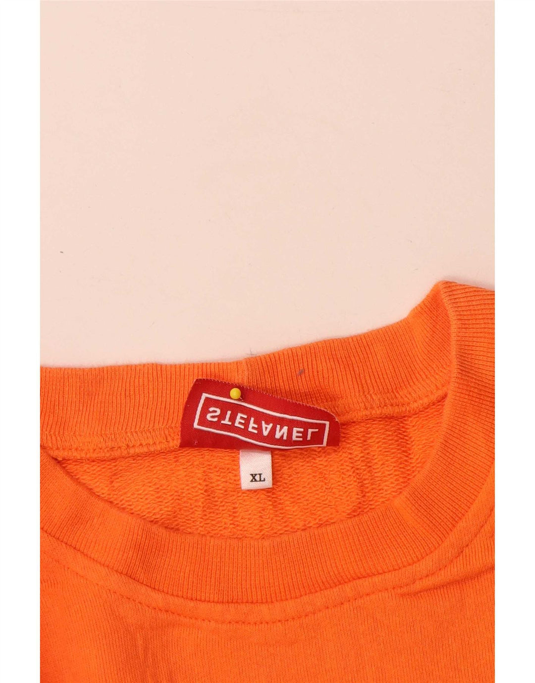 Stefanel moletom gráfico masculino jumper XL laranja