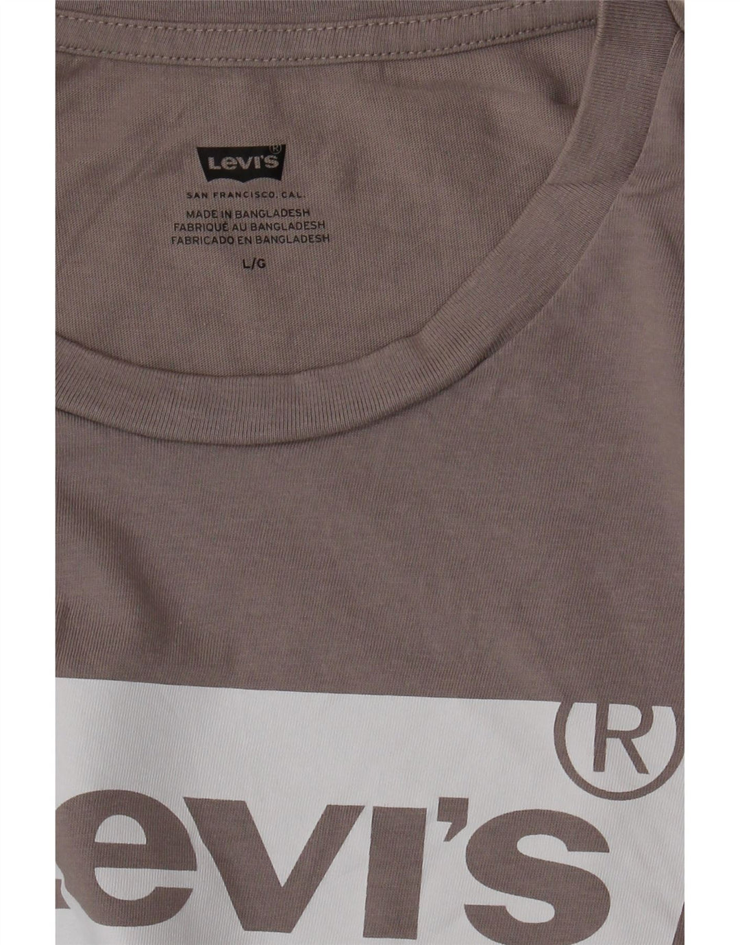 Camiseta gráfica masculina LEVI'S grande cinza