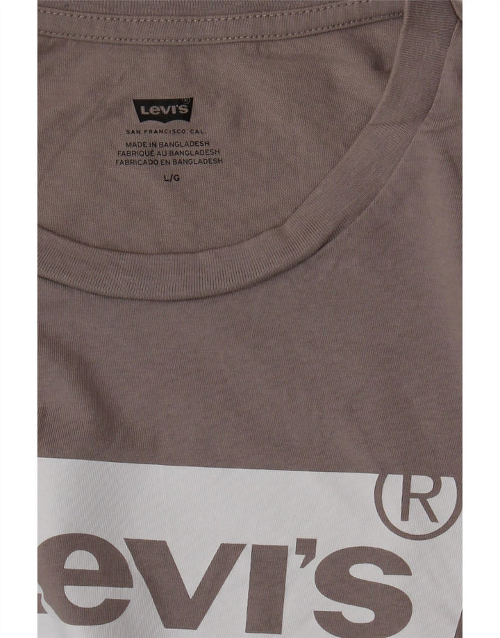 Camiseta gráfica masculina LEVI'S grande cinza