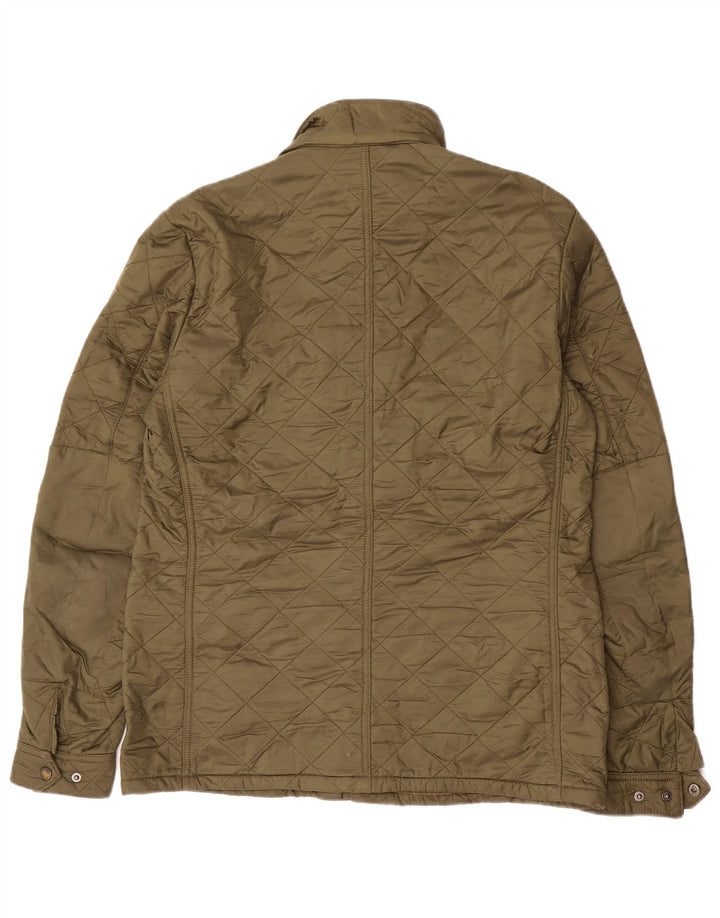 Jaqueta acolchoada masculina BARBOUR UK 40 poliéster verde grande