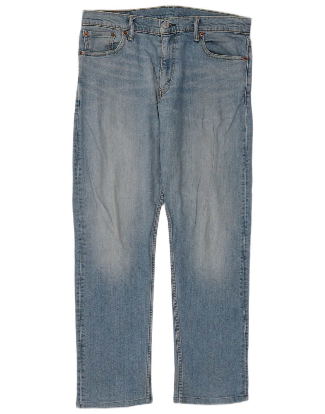 Levi's Masculino 504 Straight Jeans W33 L32 Azul Algodão