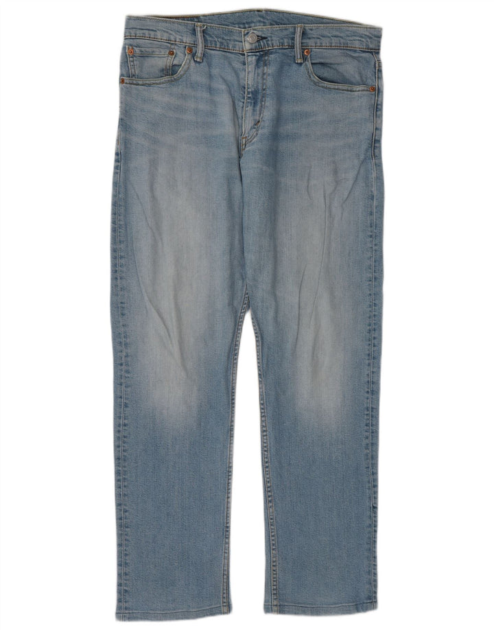 Levi's Masculino 504 Straight Jeans W33 L32 Azul Algodão