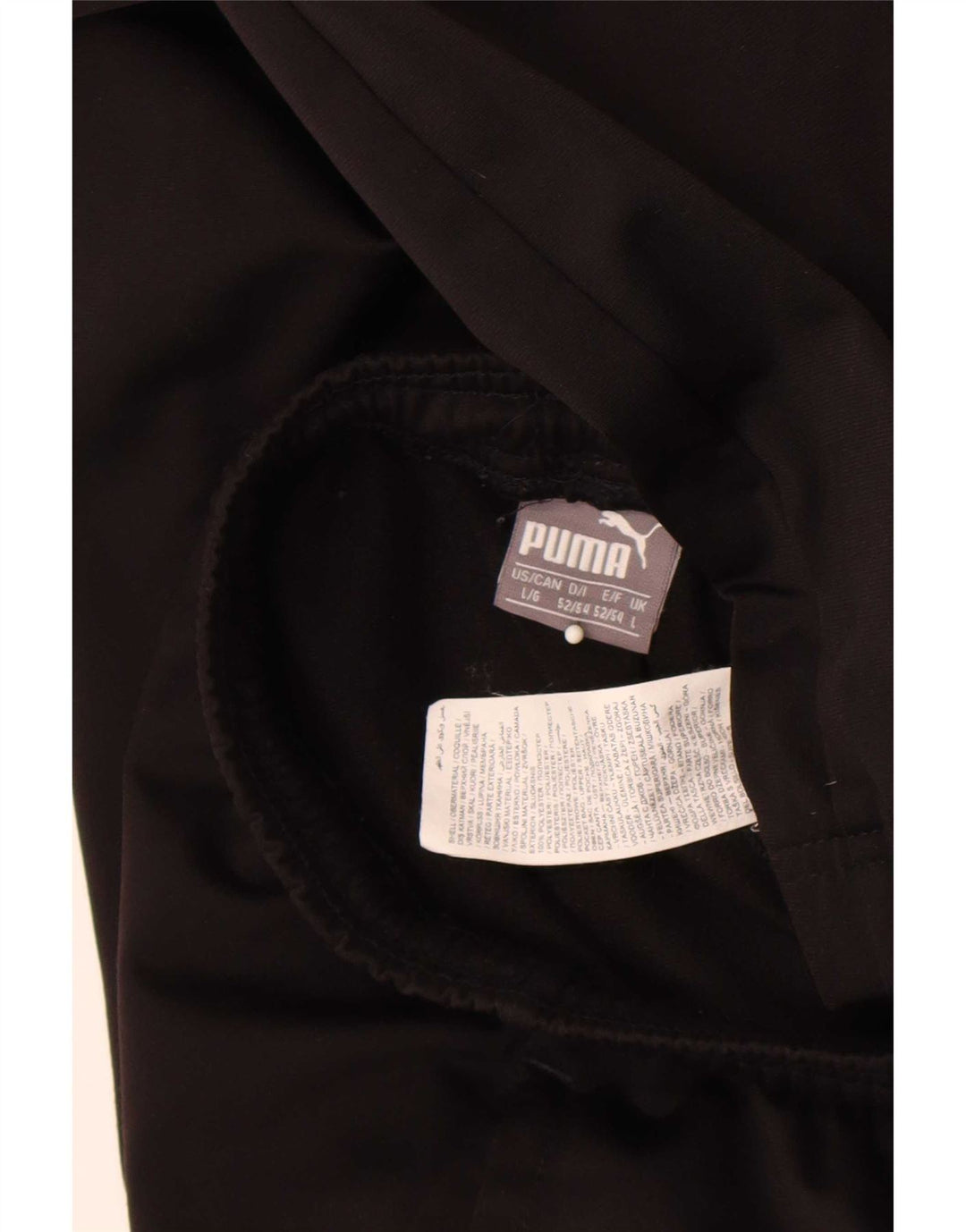 Calça de treino masculina Puma Joggers grande poliéster preto