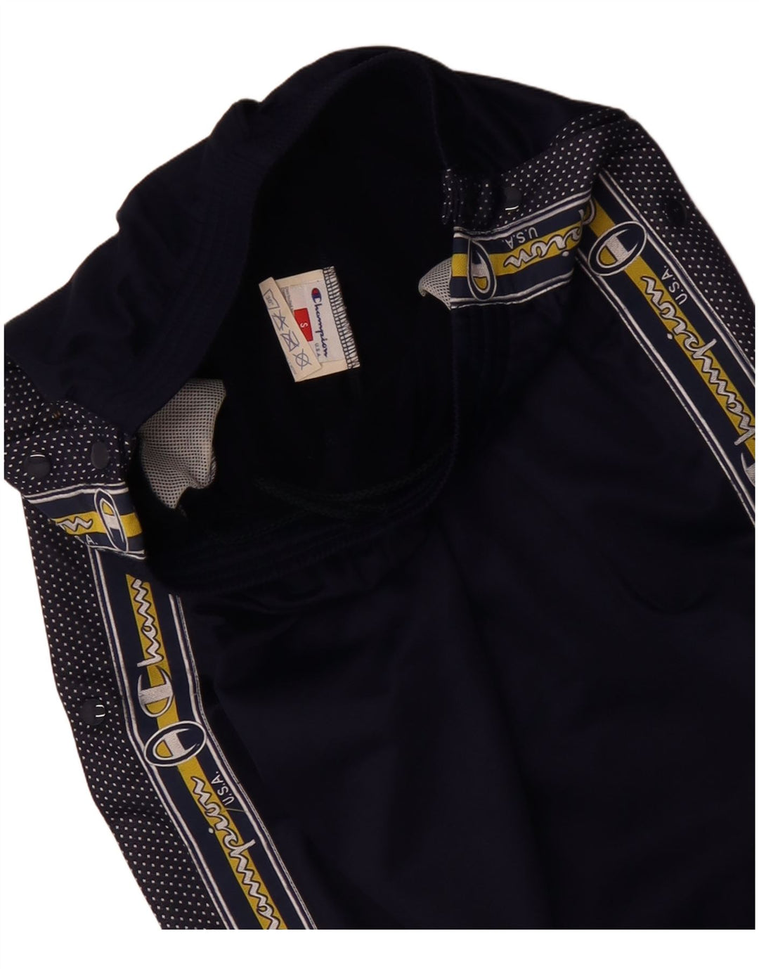 Calça esportiva masculina Champion USA Graphic pequena azul marinho poliéster