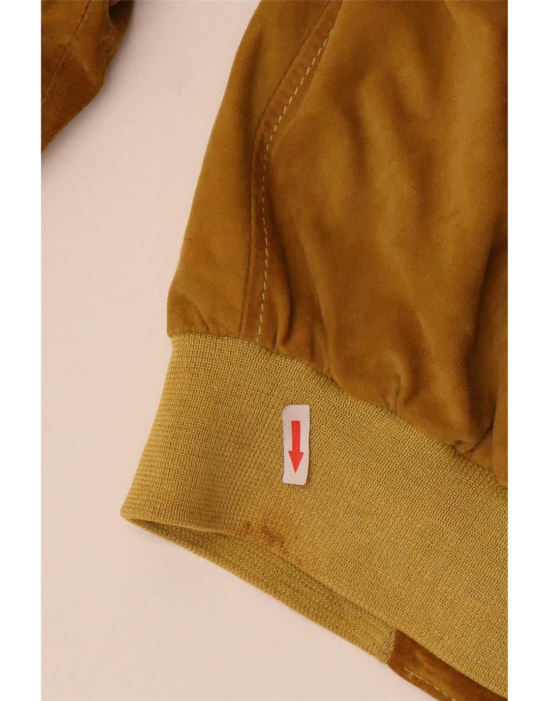 Hugo Boss Mens Loose Fit Camurça Jaqueta Bomber EU 48 Couro Marrom Médio