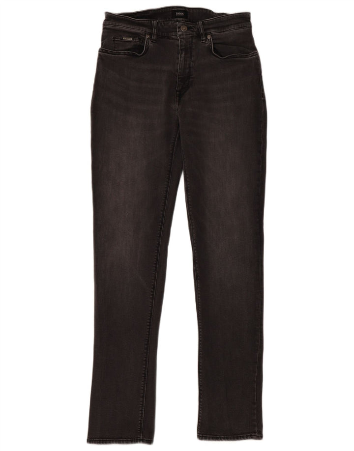 Hugo Boss Masculino Slim Jeans W31 L32 Cinza Algodão