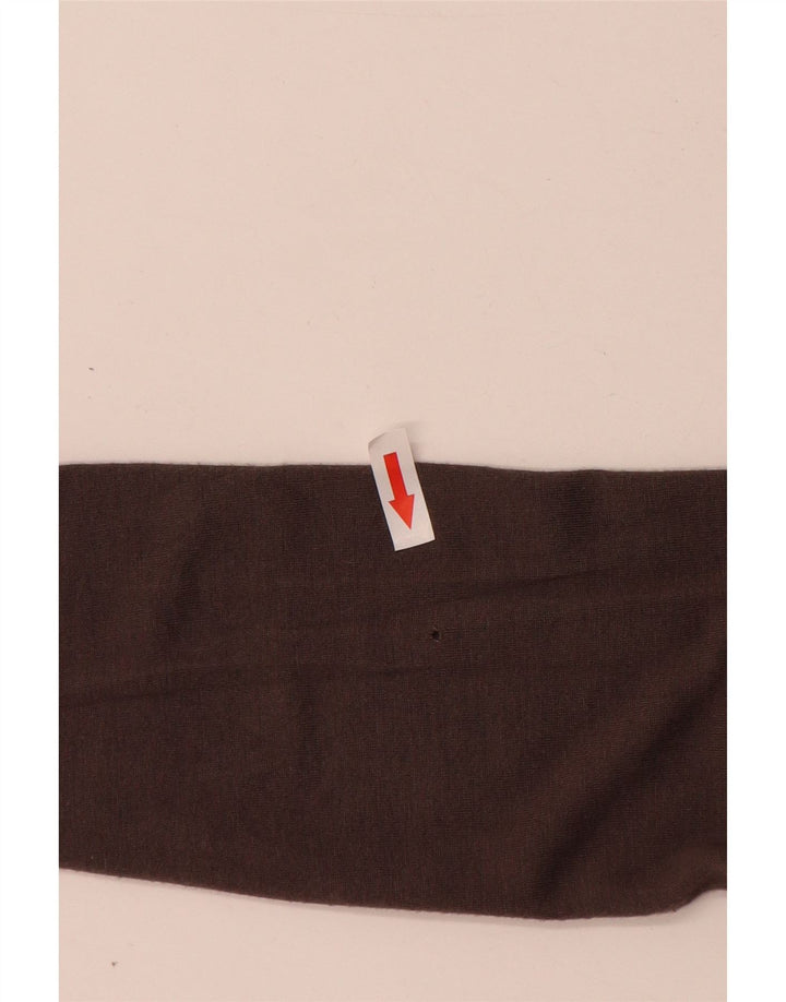 Blusa feminina Trussardi de manga comprida UK 10 bloco cinza pequeno
