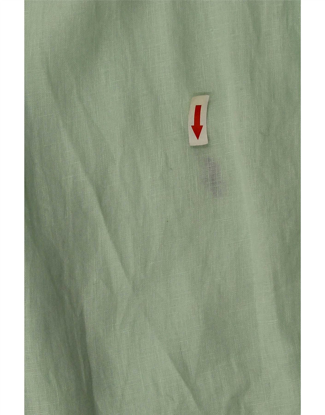 Camisa masculina de manga curta Ralph Lauren linho verde médio