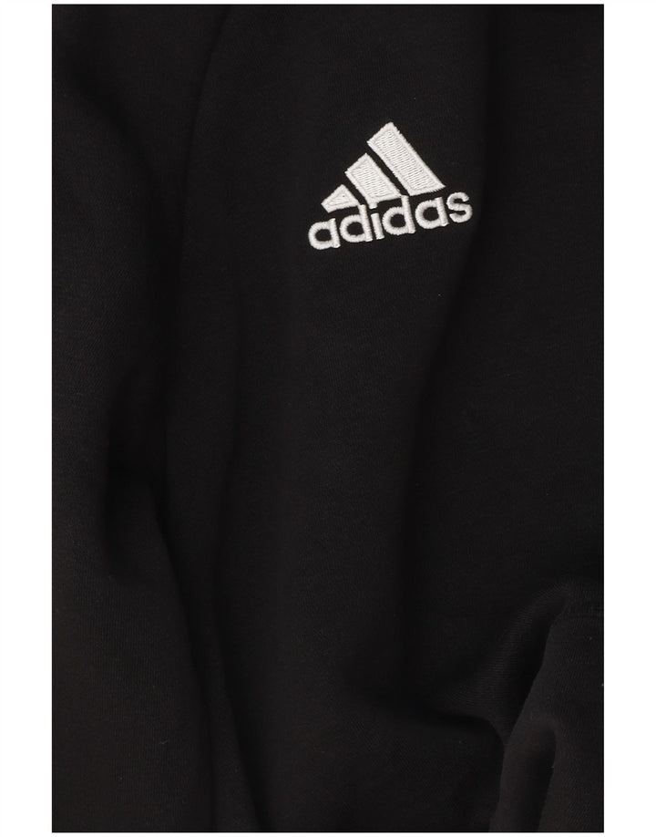 Adidas Mens Hoodie Jumper Médio Preto