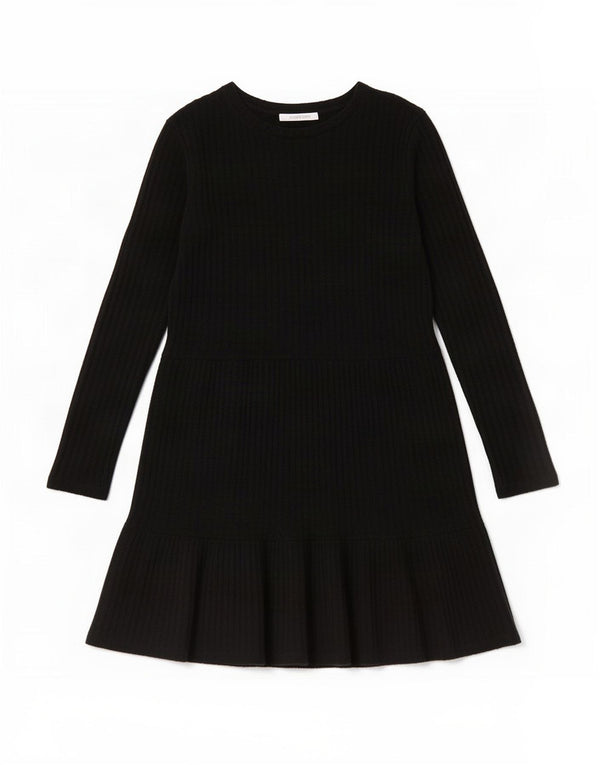 Zara Womens Trafaluc Long Sleeve Jumper Dress UK 10 Small Black