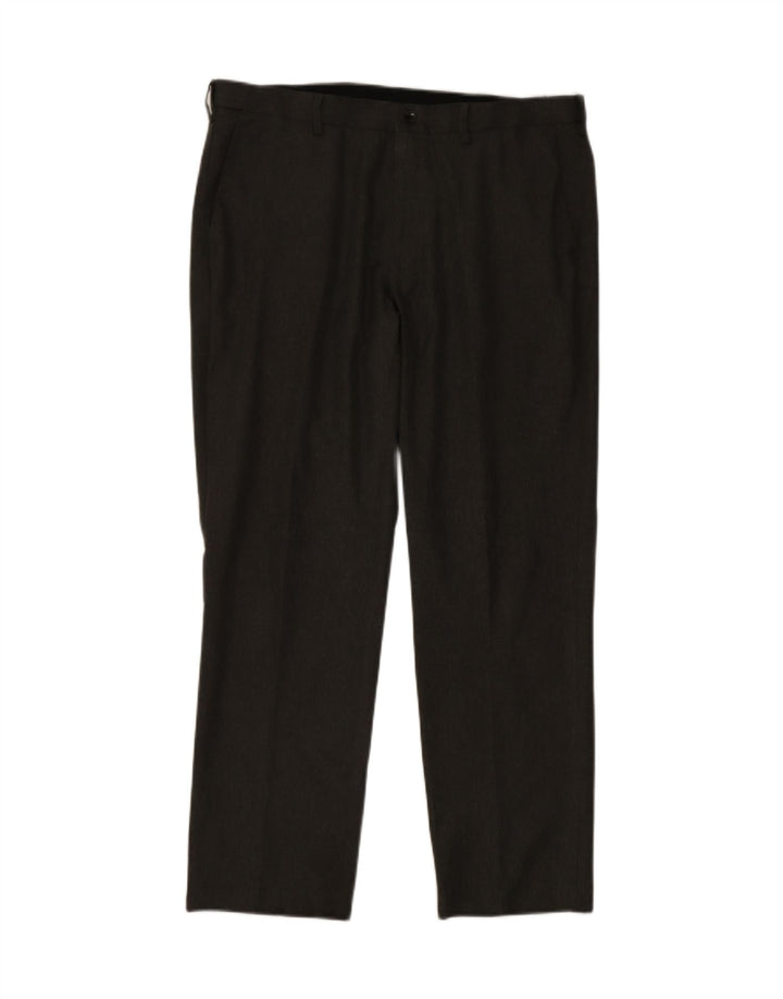 Calça masculina Marks & Spencer reta regular fit W38 L30 cinza