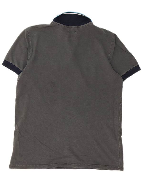 Camisa polo masculina Converse grande cinza clássica