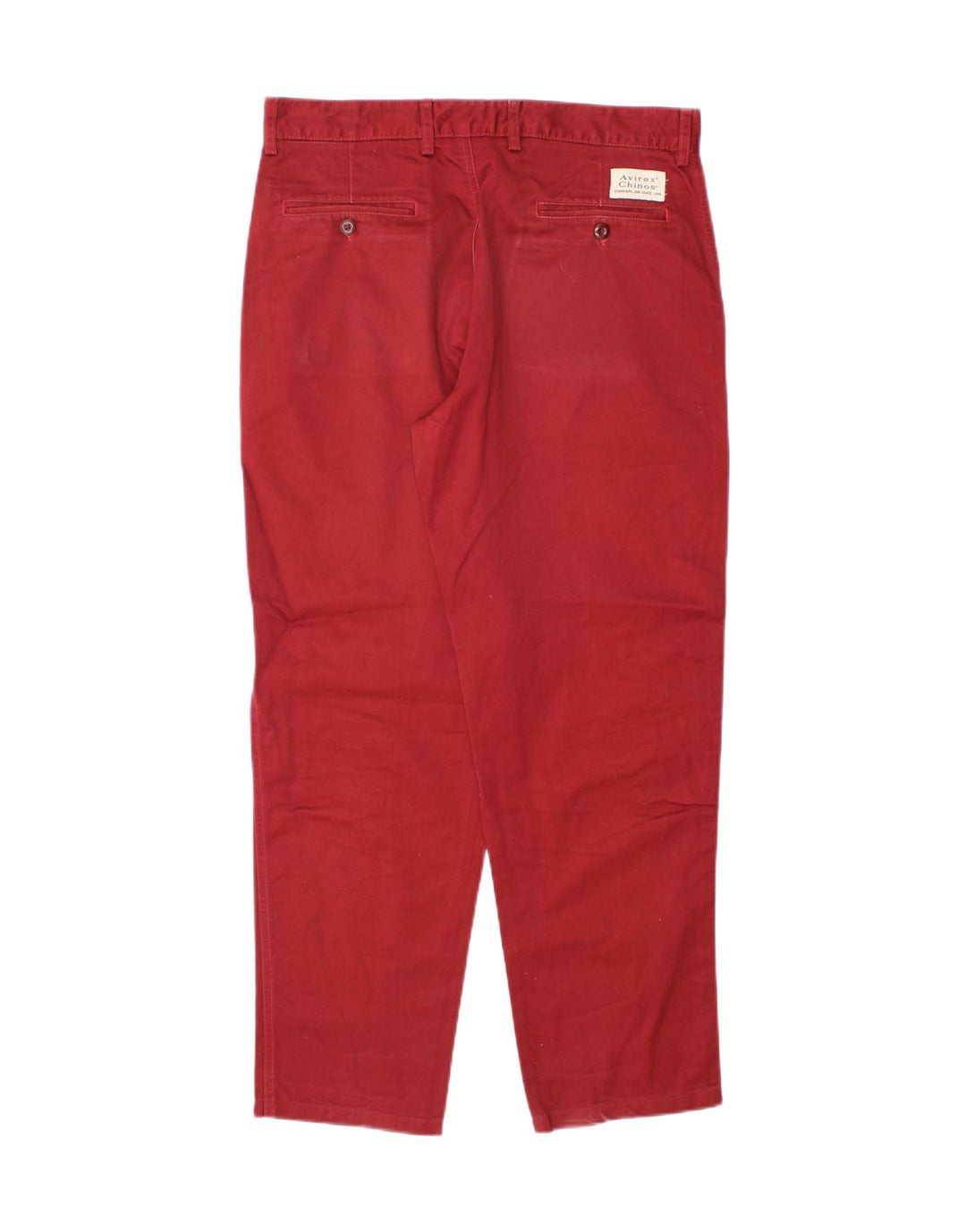 Calça Chino Masculina Slim Avirex W32 L29 Algodão Vermelho
