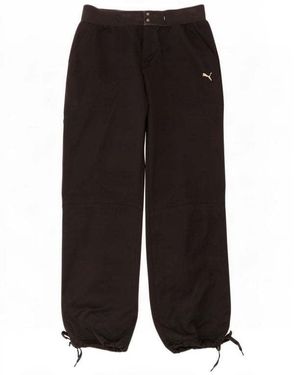 Calça feminina Puma Loose Fit UK 12 Médio W32 L30 Preta