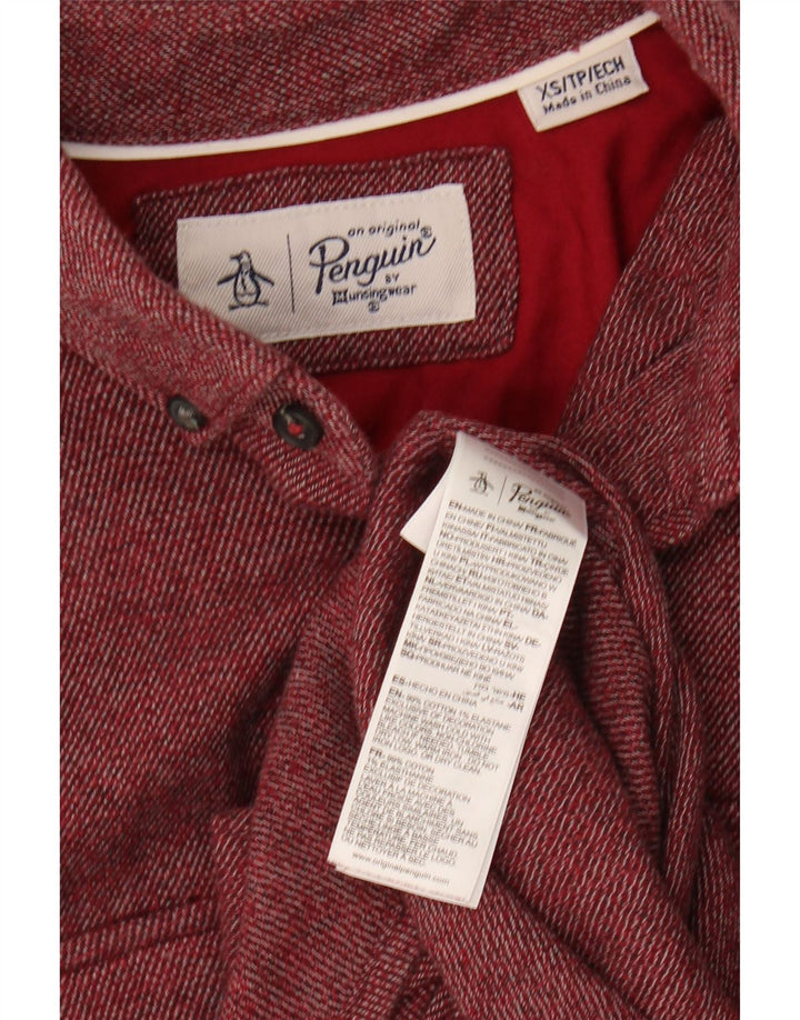 Camisa masculina de flanela PENGUIN XS algodão marrom