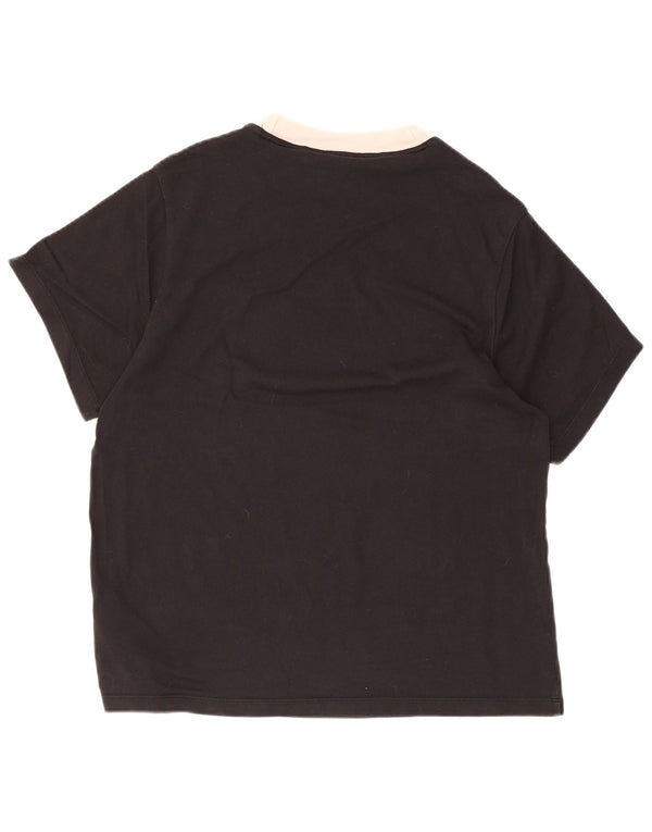 Camiseta Adidas Feminina Top UK 10 Pequena Algodão Preto